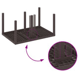 Garden Table Brown 150 x 100 x 73 cm Poly Rattan - Extra Image