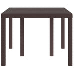 Garden Table Brown 150 x 100 x 73 cm Poly Rattan