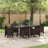 Garden Table Brown 200 x 100 x 73 cm Poly Rattan