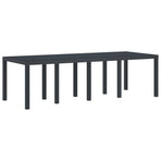 Weather-Resistant Garden Table Anthracite 250 x 100 x 73 cm