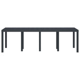 Weather-Resistant Garden Table Anthracite 250 x 100 x 73 cm