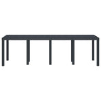 Weather-Resistant Garden Table Anthracite 250 x 100 x 73 cm