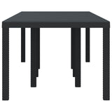 Garden Table Anthracite 250 x 100 x 73 cm Poly Rattan - Rear View