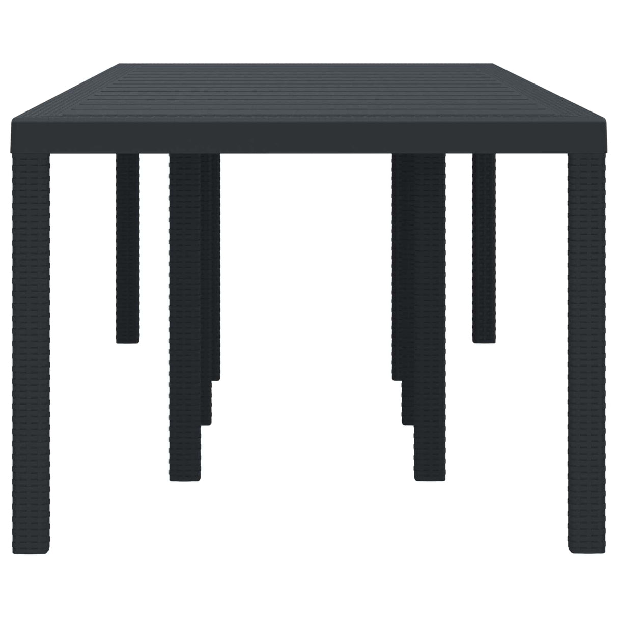 Weather-Resistant Garden Table Anthracite 250 x 100 x 73 cm
