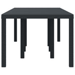 Weather-Resistant Garden Table Anthracite 250 x 100 x 73 cm