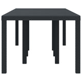 Weather-Resistant Garden Table Anthracite 250 x 100 x 73 cm - Side View