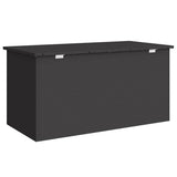 Garden Storage Cushion Box Steel 100 x 50,5 x 50 cm 220 Black