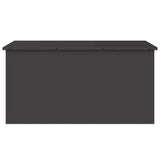 Garden Storage Cushion Box Steel 100 x 50,5 x 50 cm 220 Black