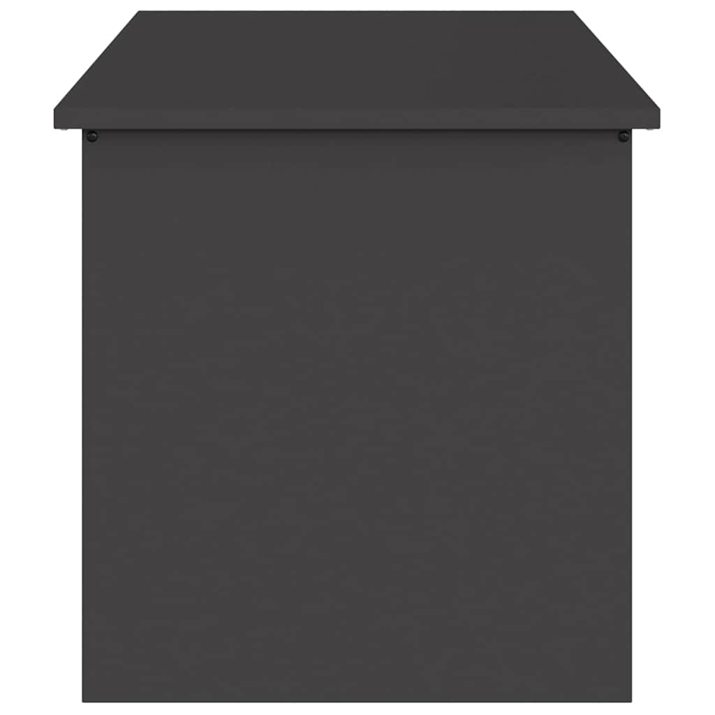 Garden Storage Cushion Box Steel 100 x 50,5 x 50 cm 220 Black