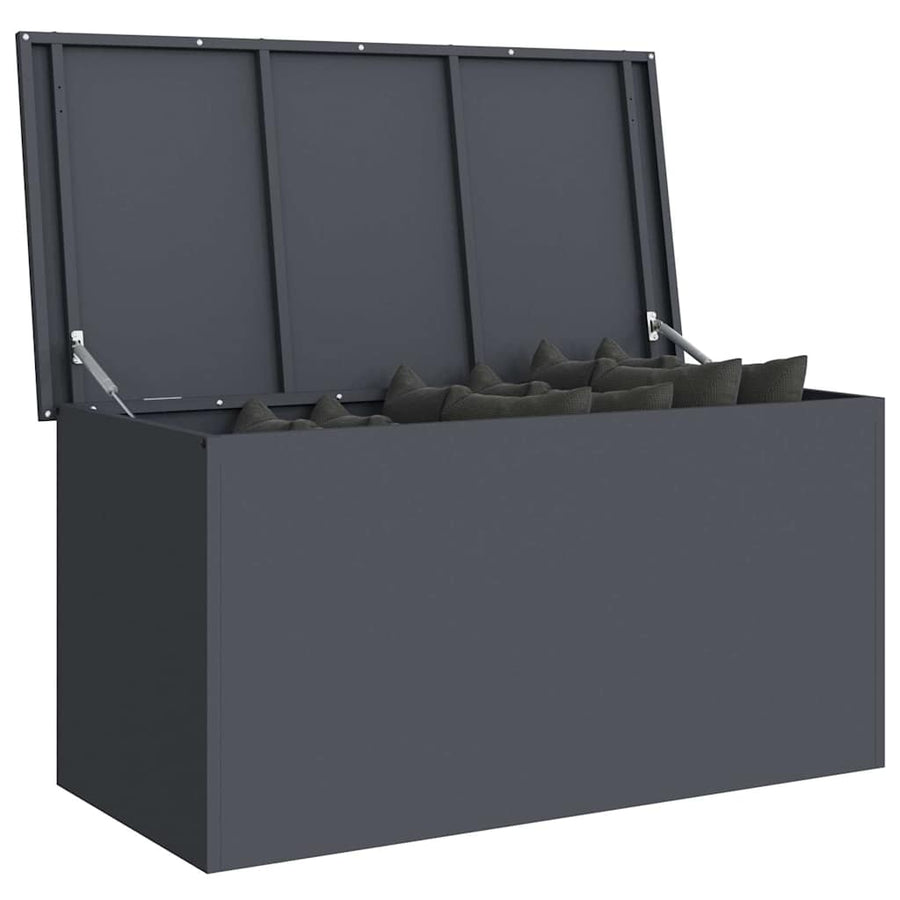 Garden Storage Cushion Box Galvanised Steel 100 x 50,5 x 50 cm