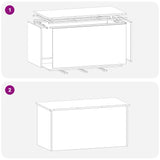 Outdoor Storage Box Silver 100 x 50,5 x 50 cm Steel - Extra Image