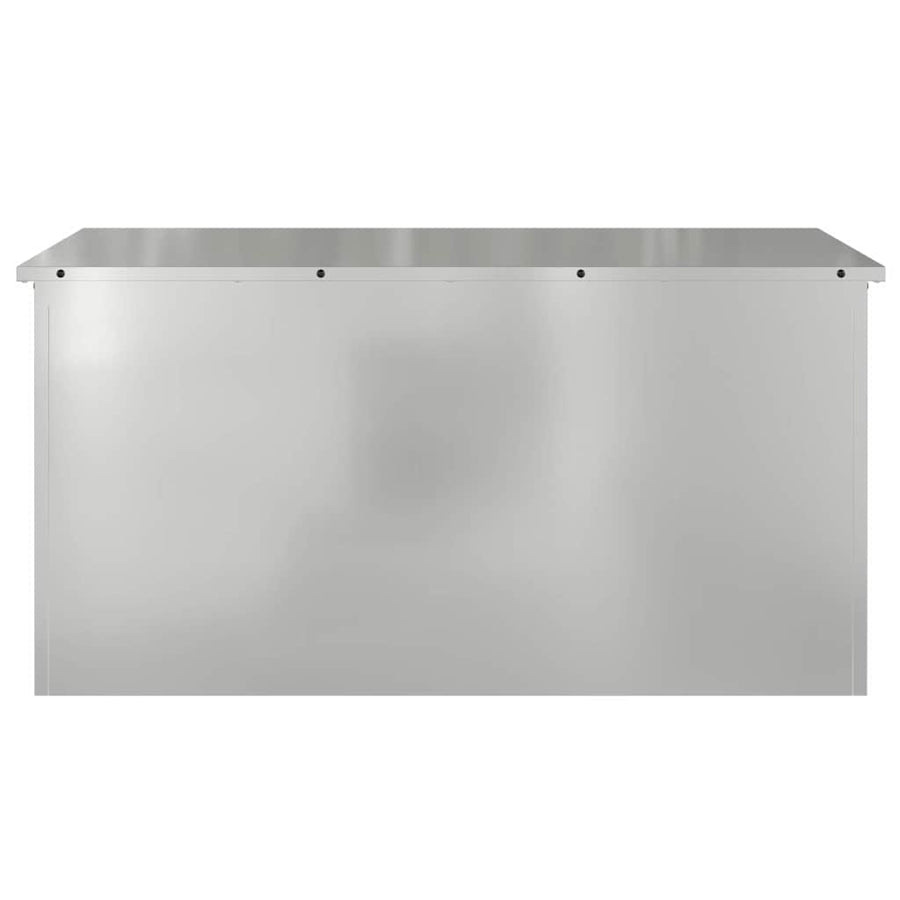 Garden Storage Cushion Box Galvanised Steel 100 x 50,5 x 50 cm