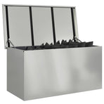Garden Storage Cushion Box Galvanised Steel 100 x 50,5 x 50 cm