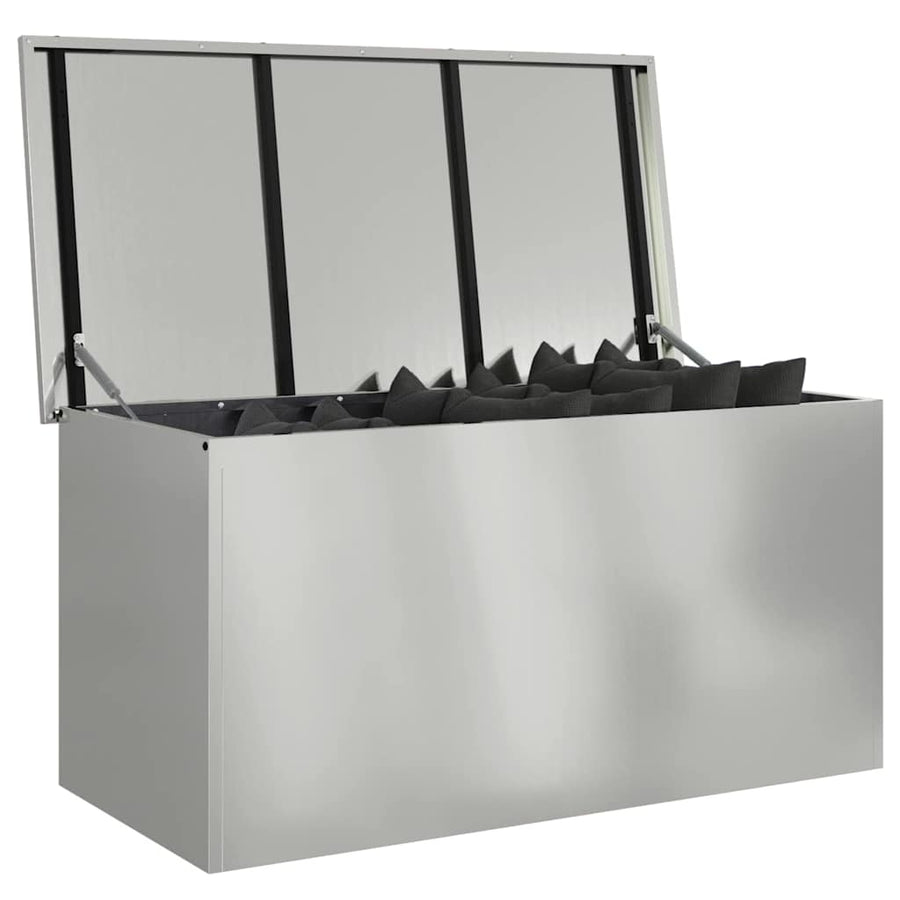 Garden Storage Cushion Box Galvanised Steel 100 x 50,5 x 50 cm