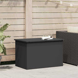 Garden Storage Cushion Box Steel 80 x 50,5 x 50 cm 180 Black