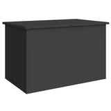 Garden Storage Cushion Box Steel 80 x 50,5 x 50 cm 180 Black