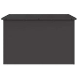 Garden Storage Cushion Box Steel 80 x 50,5 x 50 cm 180 Black