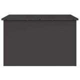Outdoor Storage Box Black 80 x 50.5 x 50 cm Cold-rolled steel - Rear View