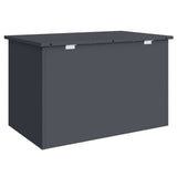Outdoor Storage Box Anthracite 80 x 50,5 x 50 cm Steel - Low Angle