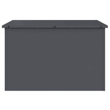 Outdoor Storage Box Anthracite 80 x 50,5 x 50 cm Steel - Rear View
