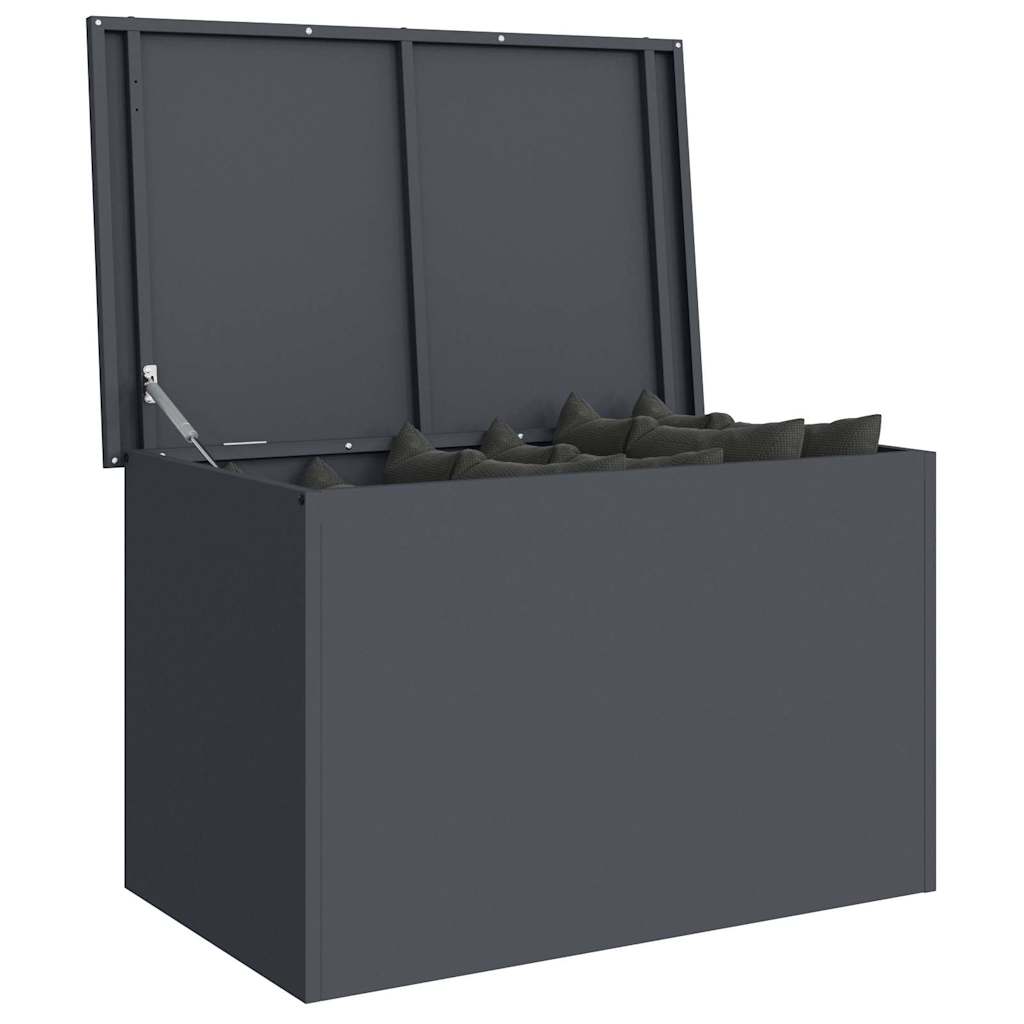Garden Storage Cushion Box Steel 80 x 50,5 x 50 cm 180