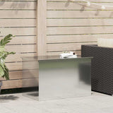 Garden Storage Cushion Box Steel 80 x 50,5 x 50 cm 175 L Silver
