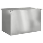 Garden Storage Cushion Box Galvanised Steel 80 x 50,5 x 50 cm