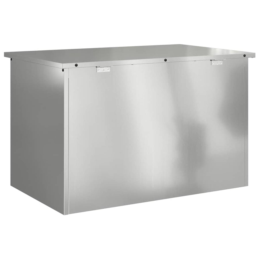 Garden Storage Cushion Box Galvanised Steel 80 x 50,5 x 50 cm