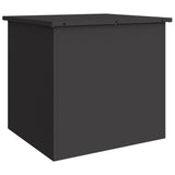 Outdoor Storage Box with Storage Black 55 x 50,5 x 50 cm Steel - Front View