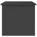 Outdoor Storage Box with Storage Black 55 x 50,5 x 50 cm Steel - Rear View