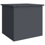 Outdoor Storage Box with Storage Anthracite 55 x 50.5 x 50 cm - Front View