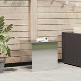 Garden Storage Cushion Box Steel 55 x 50,5 x 50 cm Silver