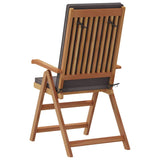 Garden Chair 4 pcs Brown 57 x 71.5 x 104cm Solid Teak wood - Close-Up Angle