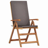 Garden Chair 8 pcs Brown 57 x 71.5 x 104cm Solid Teak wood - Top-Down View