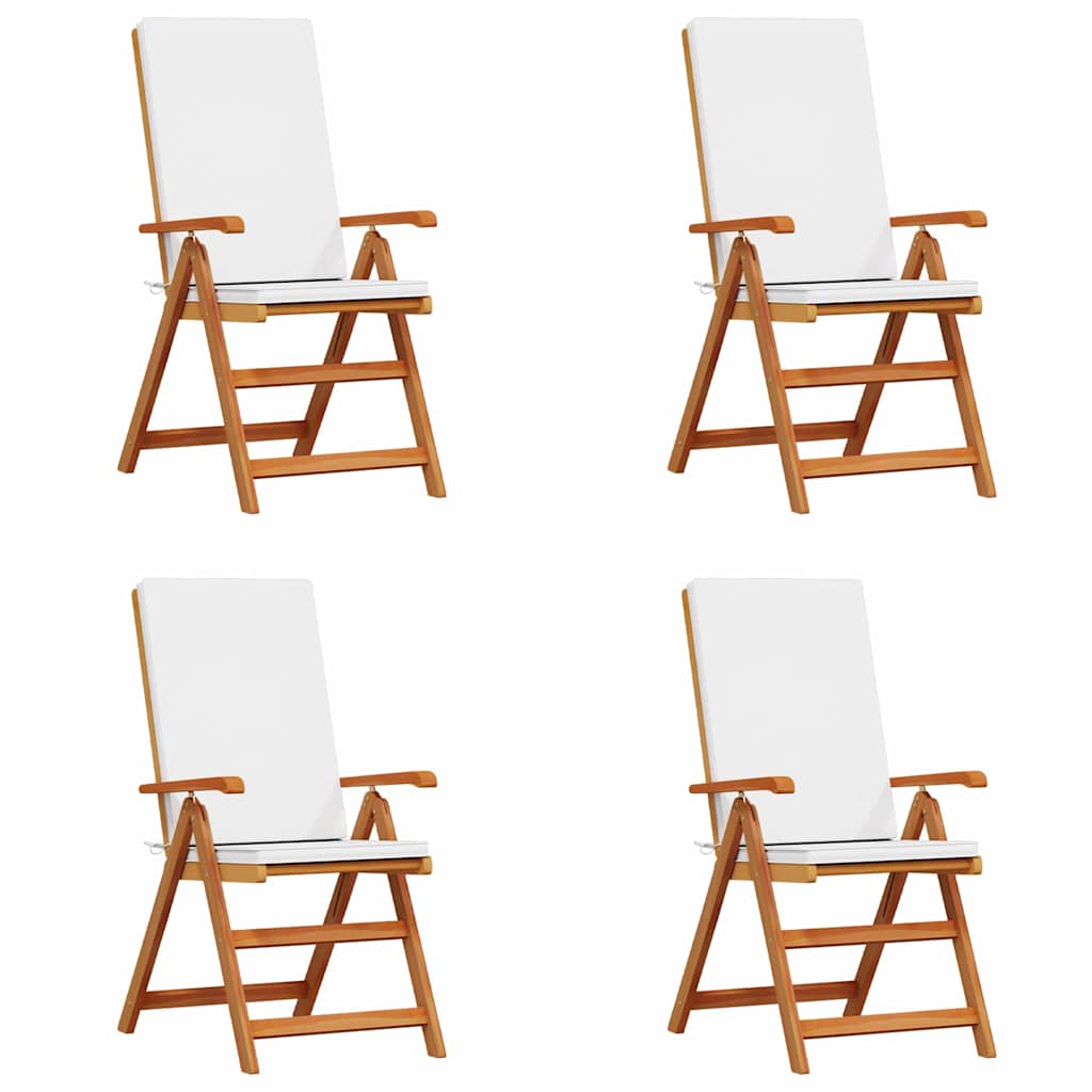 Garden Chair 4 pcs Brown 57 x 71.5 x 104cm Solid Teak wood