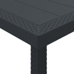 Garden Table Anthracite 300 x 100 x 73 cm Poly Rattan