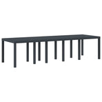 Garden Table Anthracite 300 x 100 x 73 cm Poly Rattan