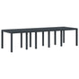 Garden Table Anthracite 300 x 100 x 73 cm Poly Rattan