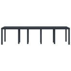 Garden Table Anthracite 300 x 100 x 73 cm Poly Rattan