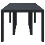 Garden Table Anthracite 300 x 100 x 73 cm Poly Rattan