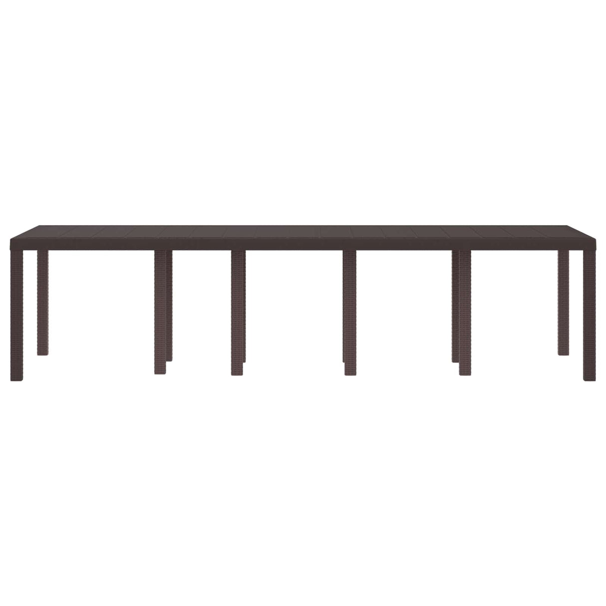 Garden Table Brown 300 x 100 x 73 cm Poly Rattan