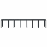 Garden Table Anthracite 400 x 100 x 73 cm Poly Rattan