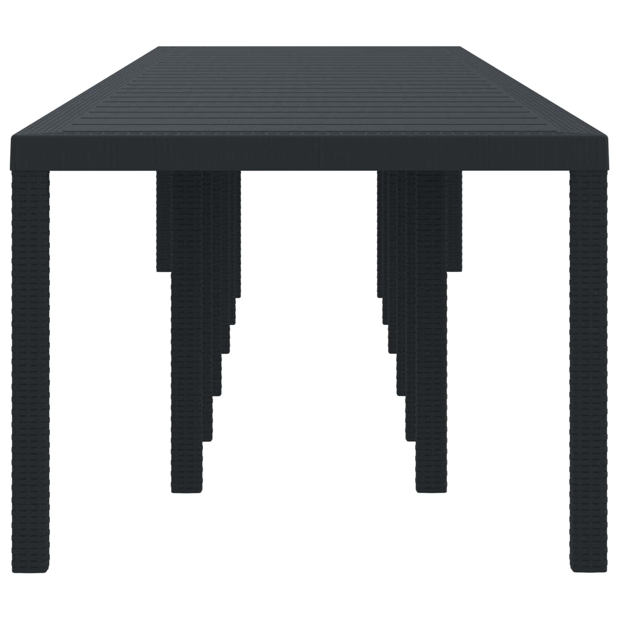 Garden Table Anthracite 400 x 100 x 73 cm Poly Rattan