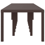 Garden Table Brown 400 x 100 x 73 cm Poly Rattan