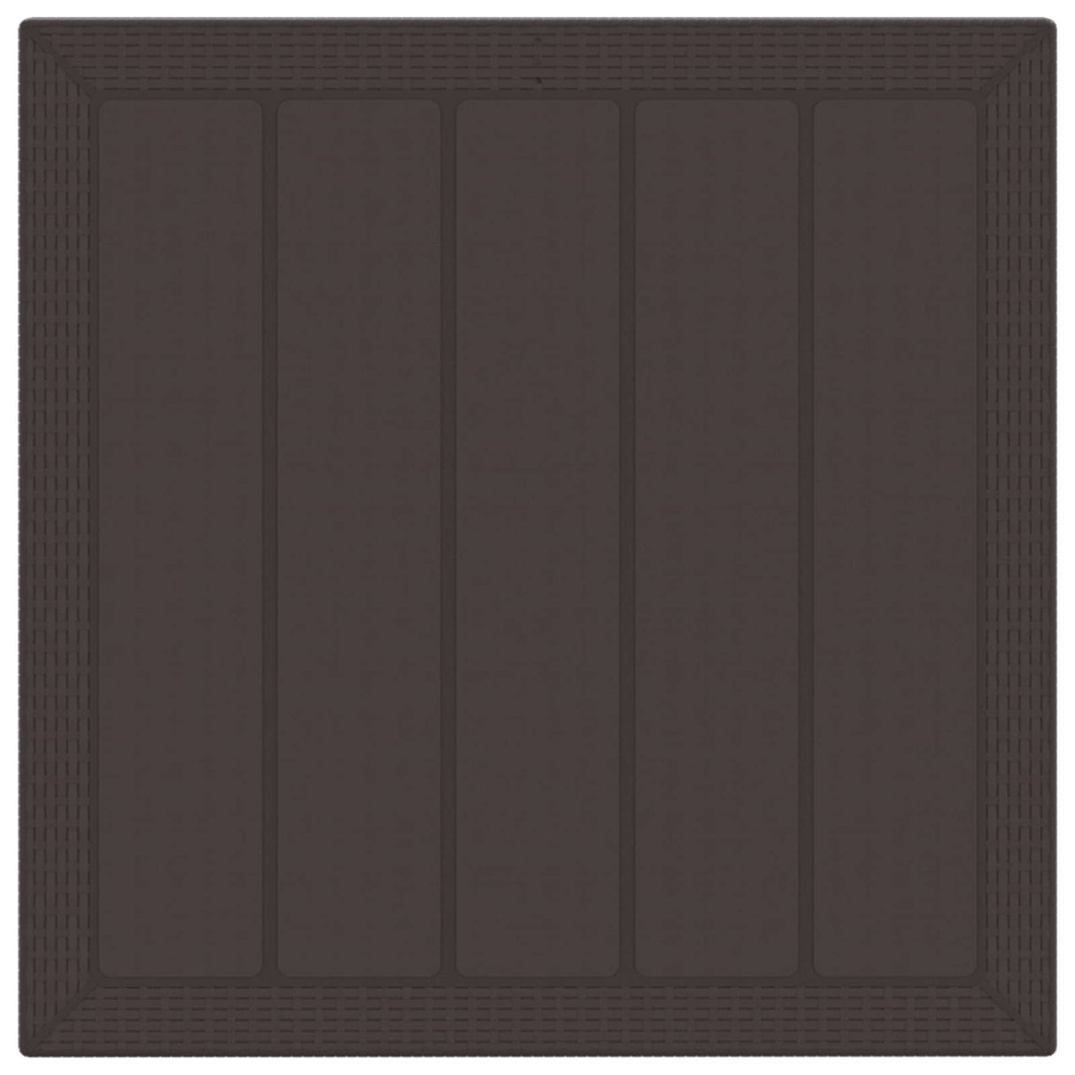 Garden Dining Set 5 pcs Brown Polypropylene