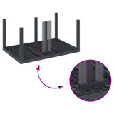 Garden Dining Set 7 pcs Anthracite Polt rattan - Extra Image