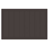 Garden Dining Set 7 pcs Brown Polt rattan - Rear View