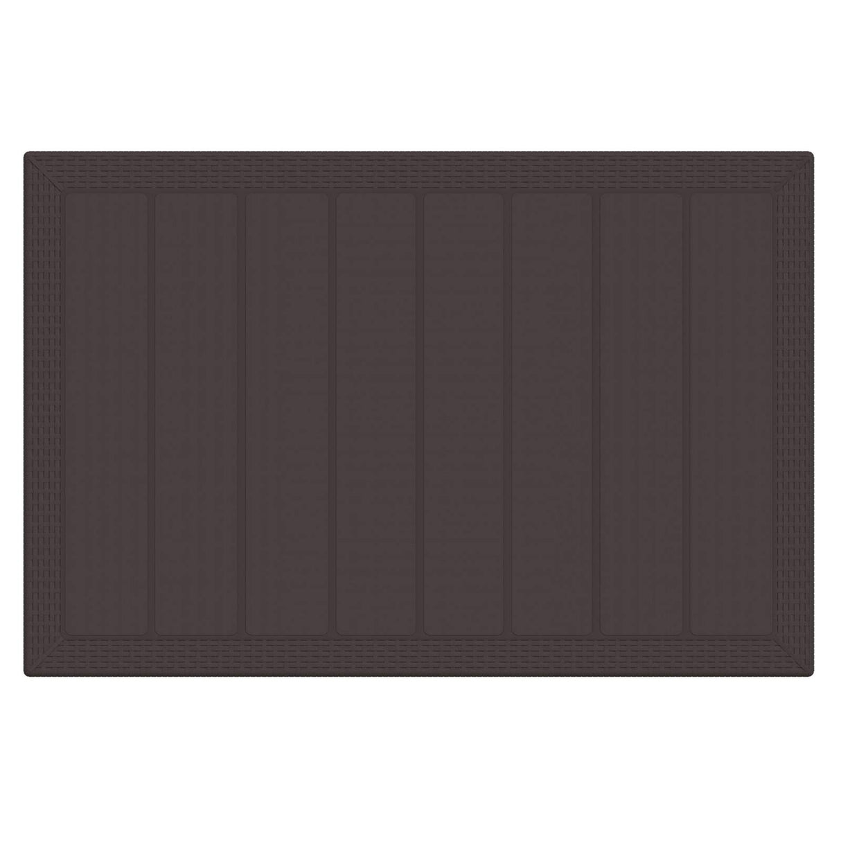 Garden Dining Set 7 pcs Brown Polt rattan
