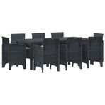 Garden Dining Set 9 pcs Anthracite Polypropylene