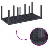 Garden Dining Set 9 pcs Anthracite Polt rattan - Extra Image